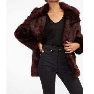 EXPRESS Faux Fur Coat